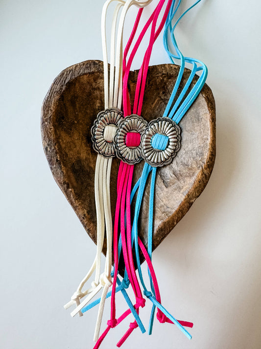 Western Bolo Long Pendant Necklace