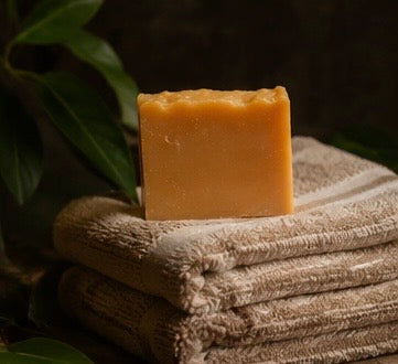 Turmeric Honey Orange Artisan Soap Bar | Brightening Citrus Soap