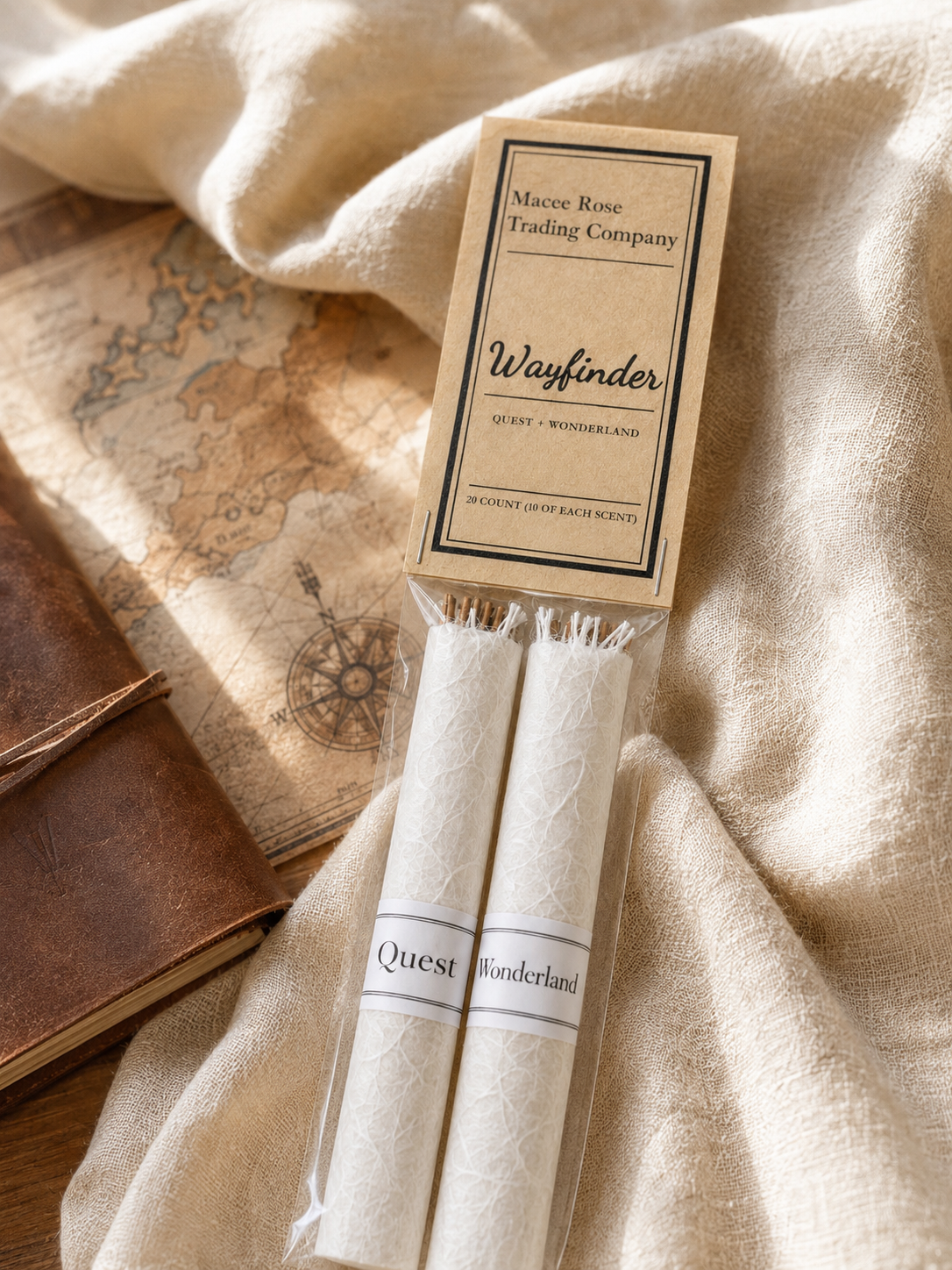 Wayfinder Curated Incense Collection | Quest + Wonderland | 20 Count Handmade Incense Set