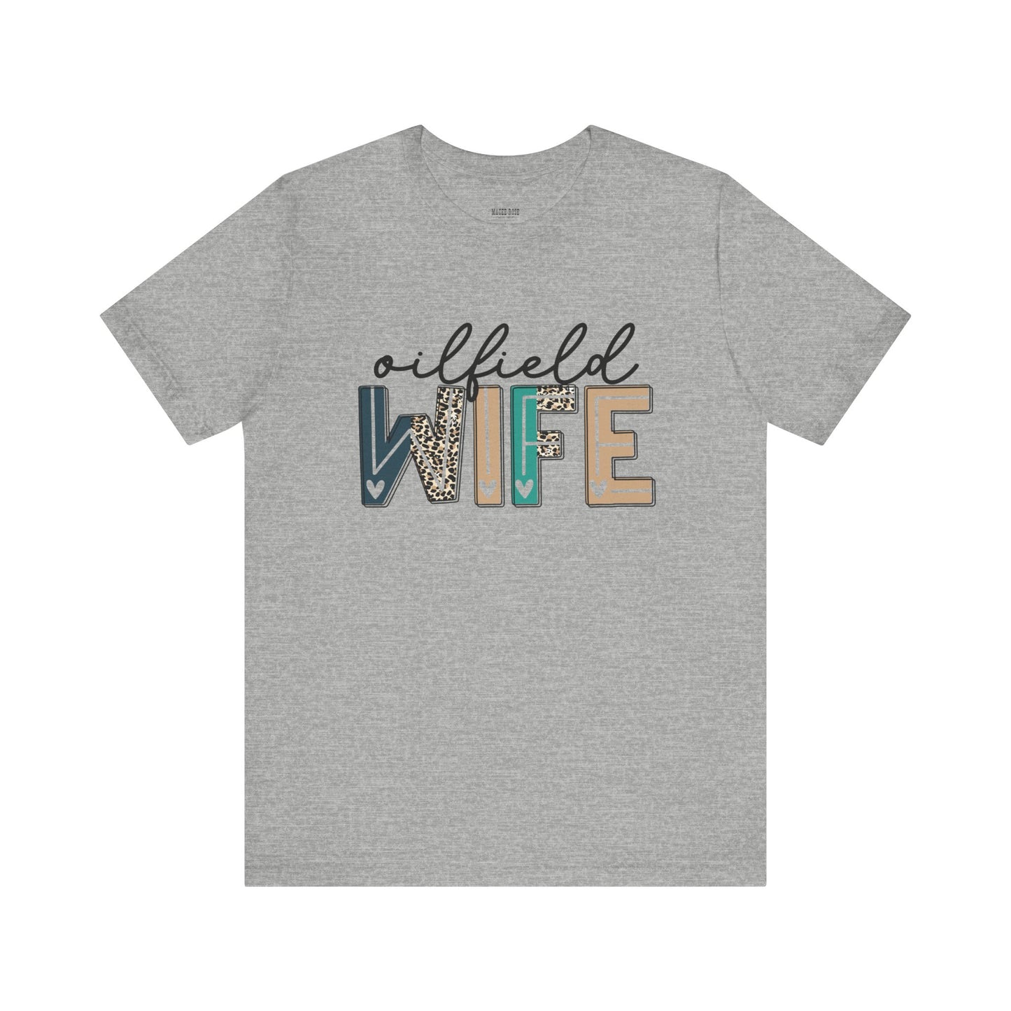 Oilfield Wife - Leopard Print Short Sleeve Tee