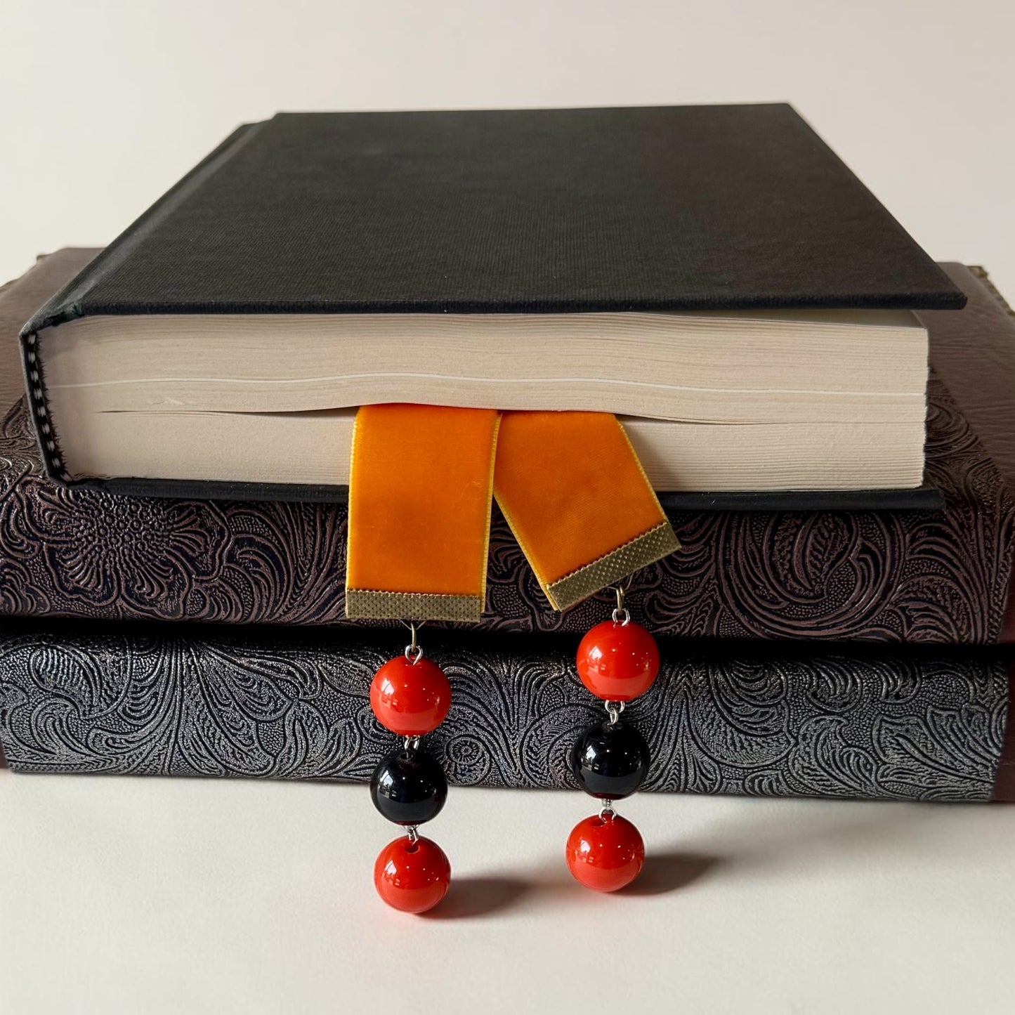 Handmade Velvet Ribbon Bookmark | Luxury Boho Gift for Readers