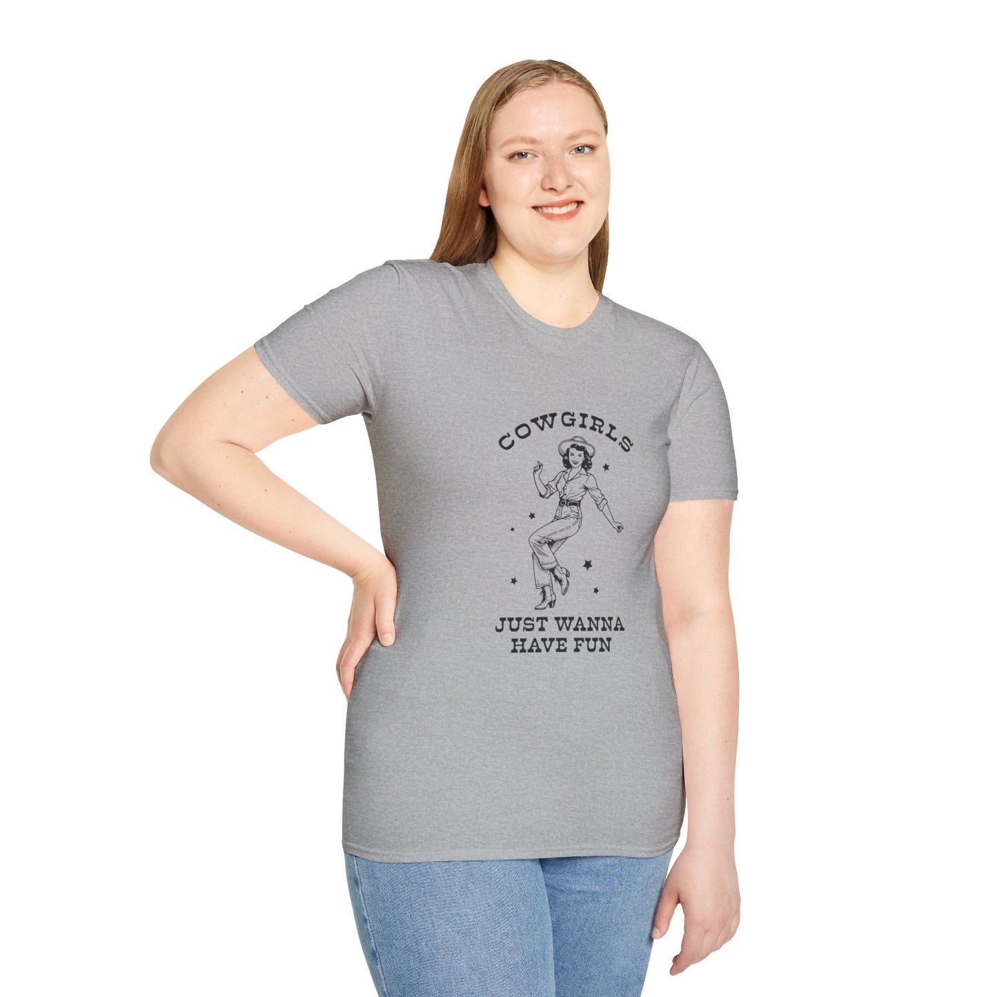 Cowgirls Just Wanna Have Fun Softstyle T-Shirt