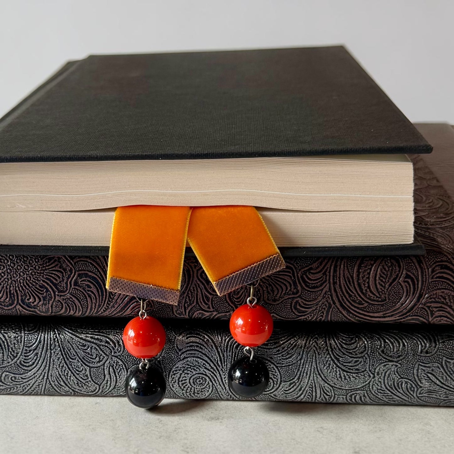 Handmade Velvet Ribbon Bookmark | Luxury Boho Gift for Readers