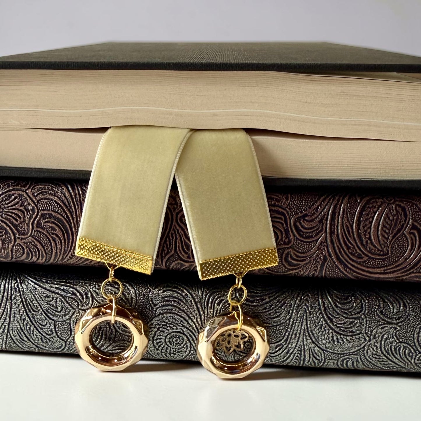 Handmade Velvet Ribbon Bookmark | Luxury Boho Gift for Readers