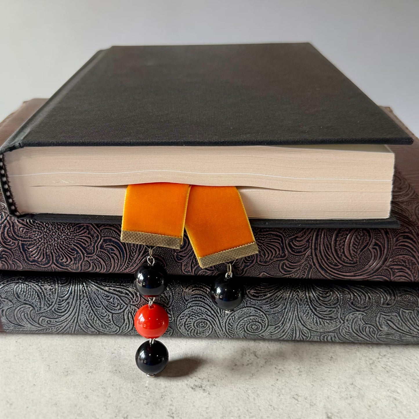 Handmade Velvet Ribbon Bookmark | Luxury Boho Gift for Readers