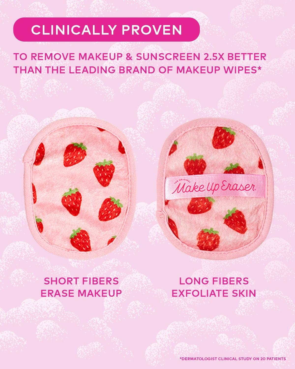 Strawberry Fields 7-Day Makeup Eraser Set | Limited Edition