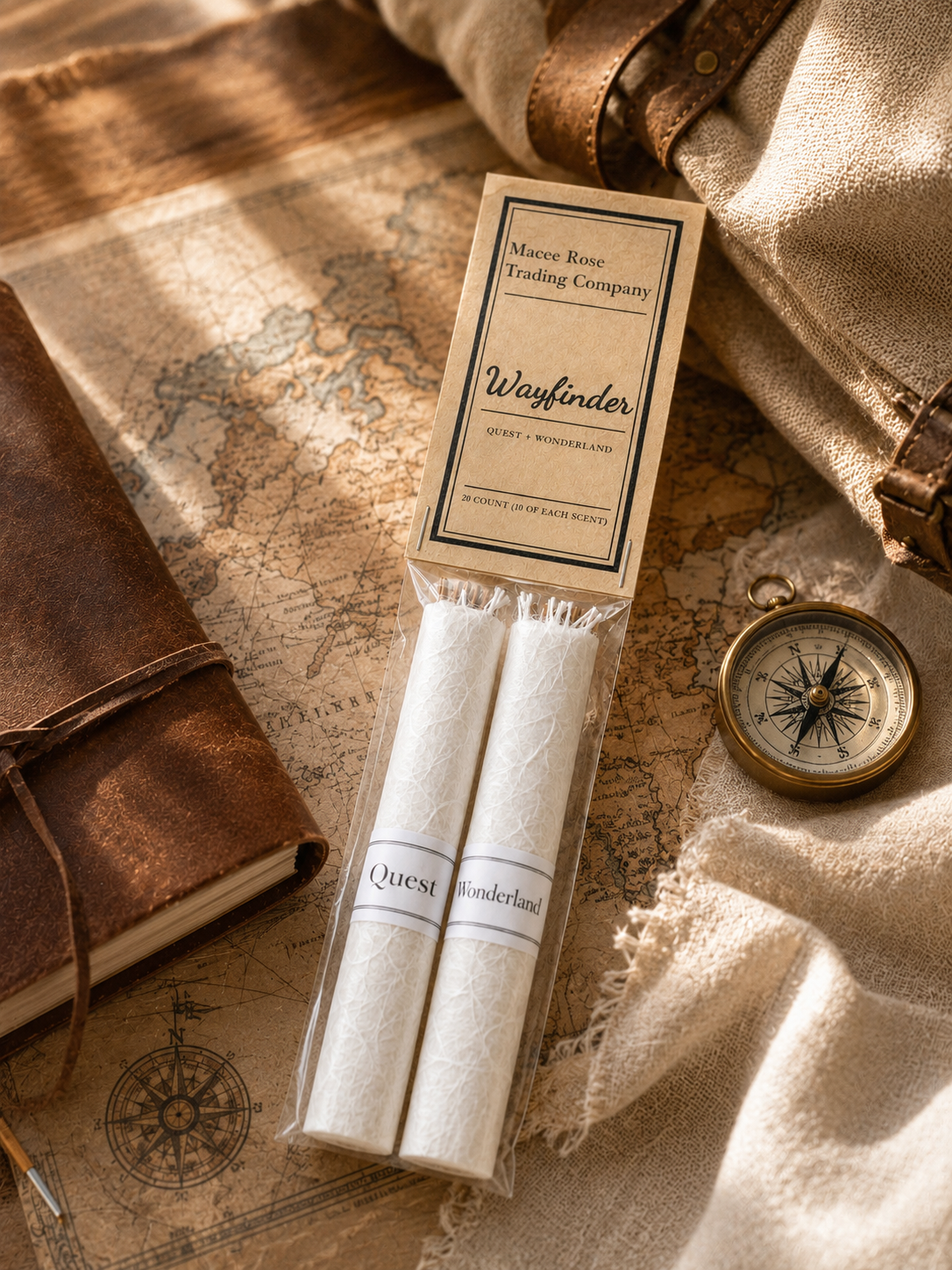 Wayfinder Curated Incense Collection | Quest + Wonderland | 20 Count Handmade Incense Set