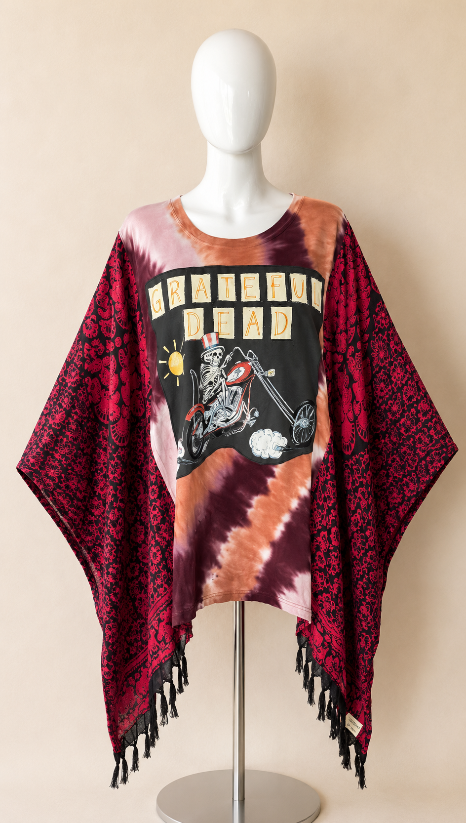 Grateful Dead Handmade Boho Poncho Top