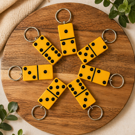 One Of A Kind - Upcycled Vintage Domino Key Ring