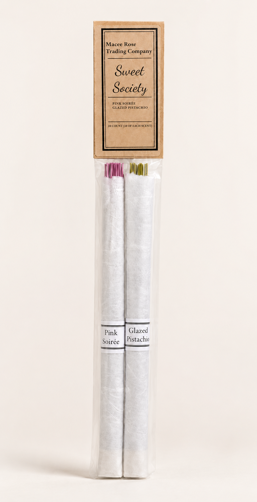 Sweet Society Curated Incense Collection | Pink Soirée & Glazed Pistachio