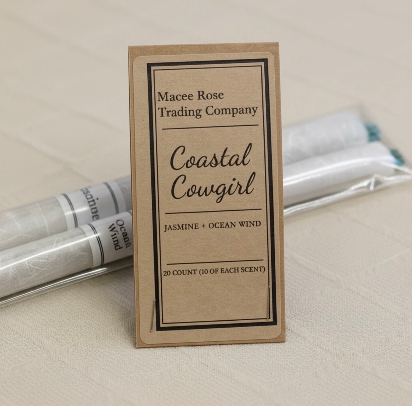 Coastal Cowgirl Curated Incense Collection | Jasmine & Ocean Wind | 20 Incense Sticks