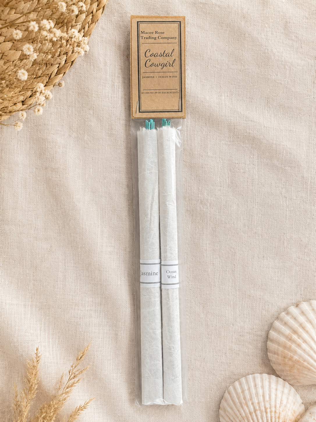 Coastal Cowgirl Curated Incense Collection | Jasmine & Ocean Wind | 20 Incense Sticks