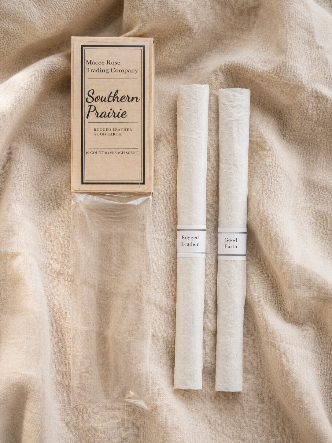 Southern Prairie Curated Incense Collection | Rugged Leather + Good Earth | Handmade Artisan Incense Gift Set