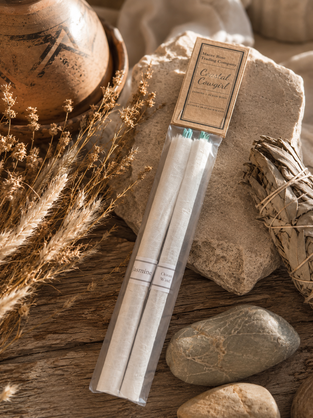 Coastal Cowgirl Curated Incense Collection | Jasmine & Ocean Wind | 20 Incense Sticks