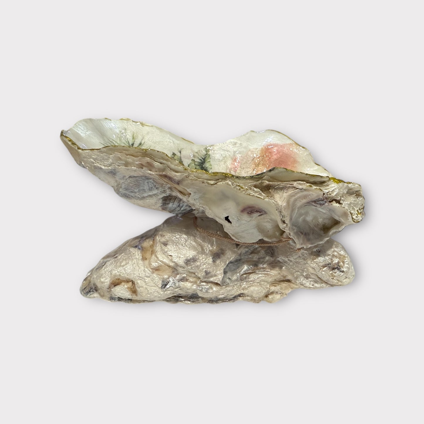 Flamingo Oyster Shell Trinket Dish Home Decor Gift