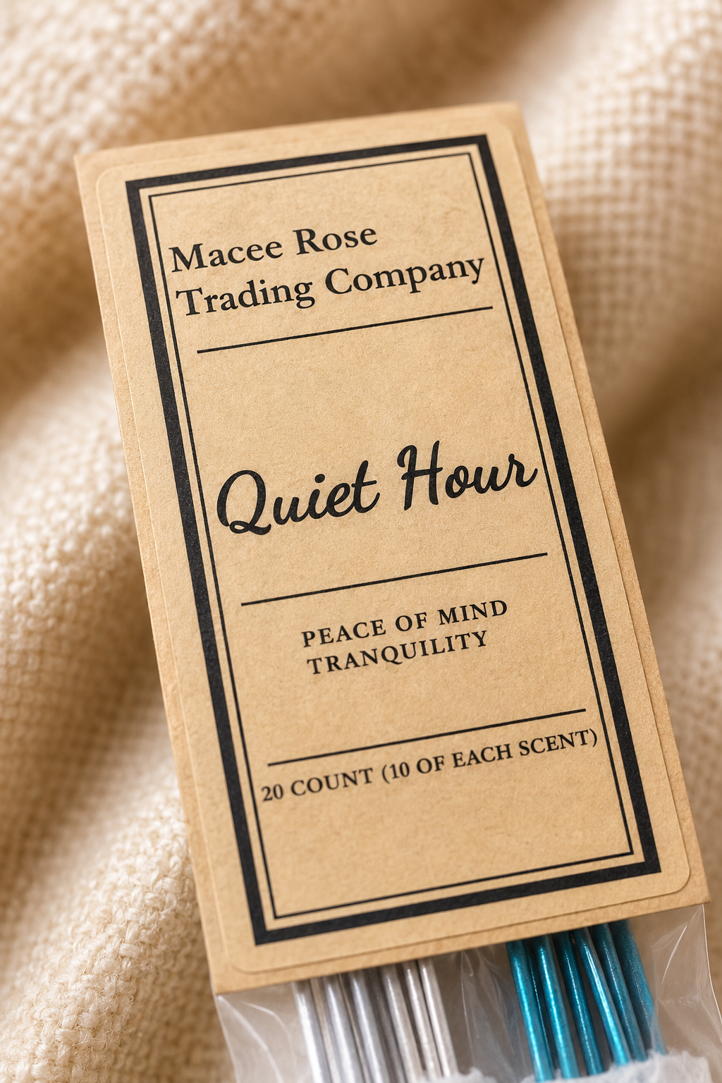 Quiet Hour Curated Incense Collection | Peace of Mind & Tranquility | 20 Count Handmade Incense Sticks