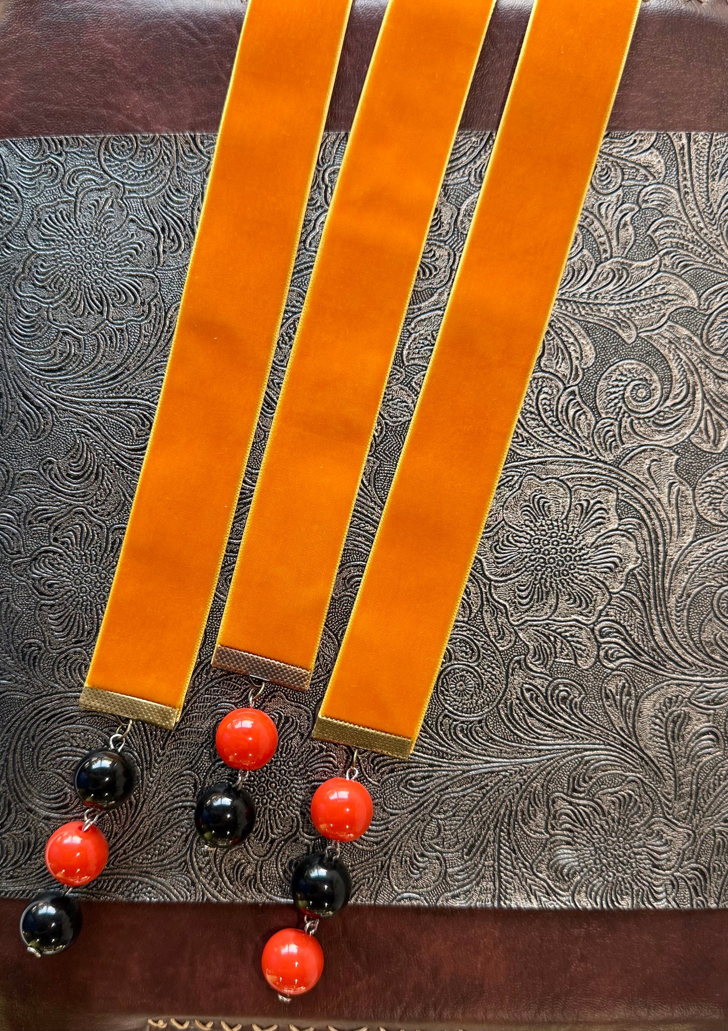 Handmade Velvet Ribbon Bookmark | Luxury Boho Gift for Readers