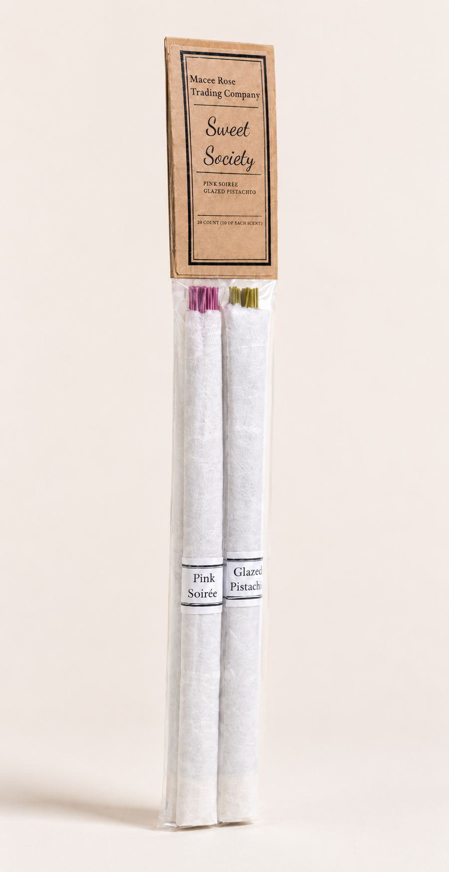 Sweet Society Curated Incense Collection | Pink Soirée & Glazed Pistachio