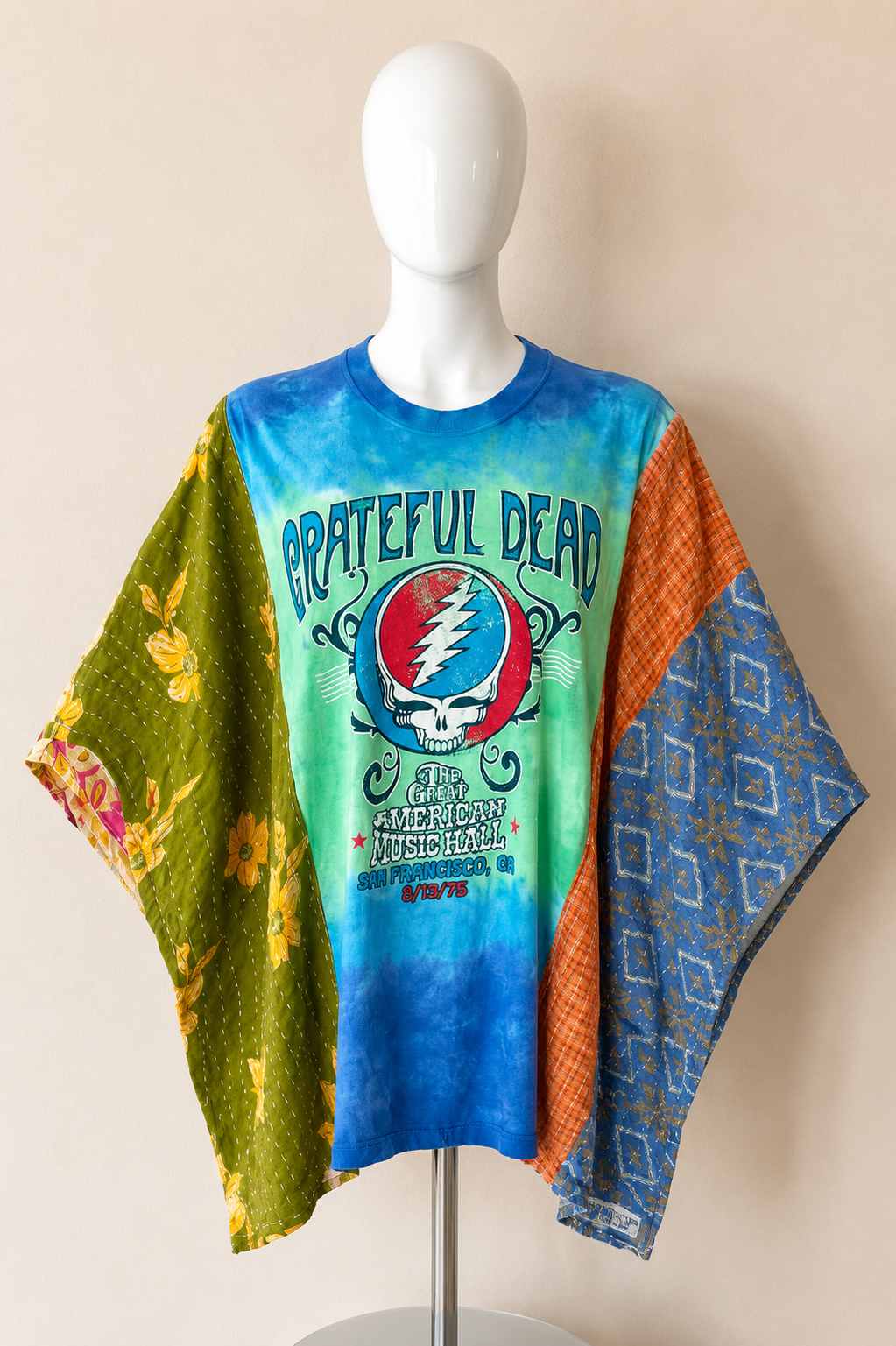 Grateful Dead Handmade Boho Poncho Top