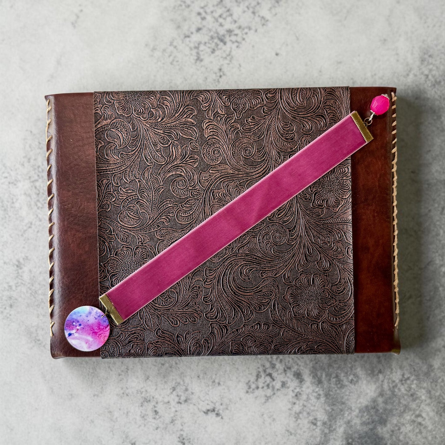 Handmade Velvet Ribbon Bookmark | Luxury Boho Gift for Readers