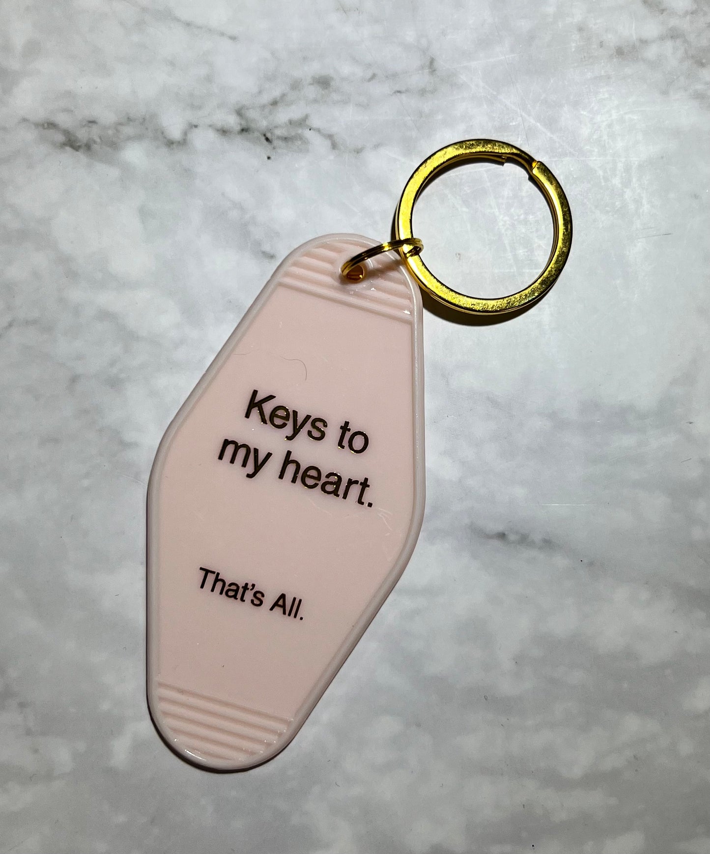 Keys To My Heart Vintage Inspired Motel Keychain