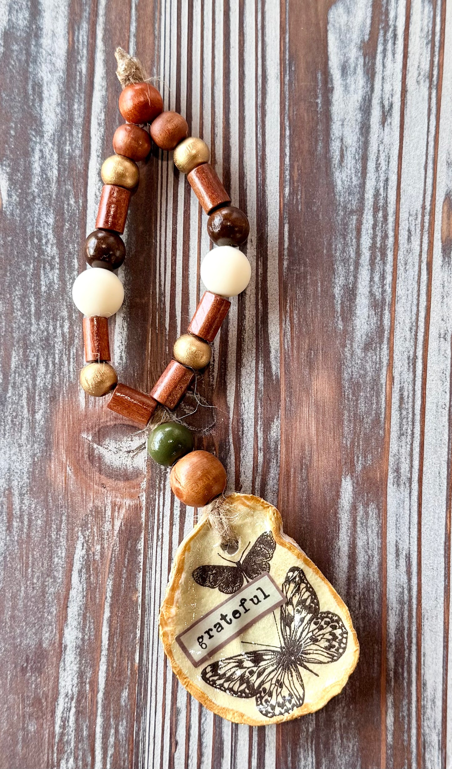 Butterfly Wine Bottle Charm | Handmade Coastal Wine Decor Gift