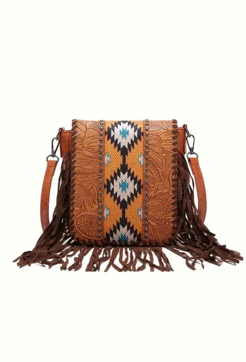 Boho/Western Style Fringe Crossbody