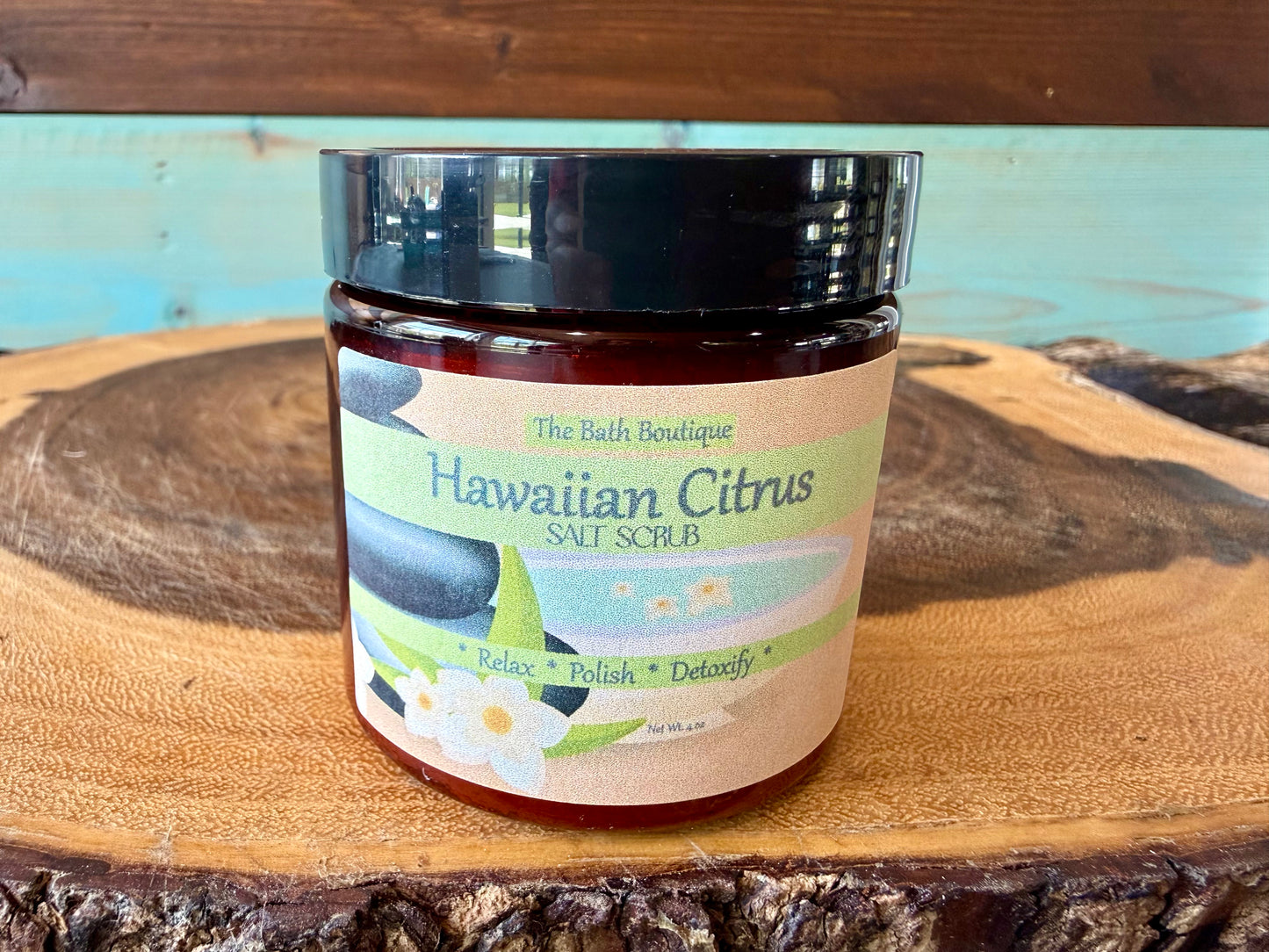 Hawaiian Citrus Salt Scrub | Tropical Exfoliating Body Scrub