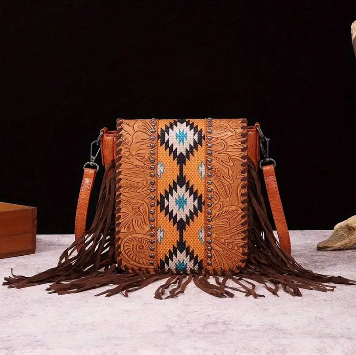 Boho/Western Style Fringe Crossbody