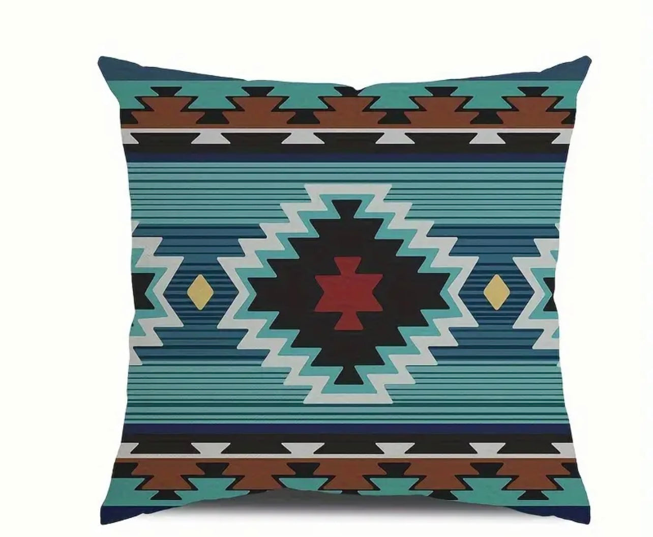 Western/Aztec Print Throw Pillow Cover