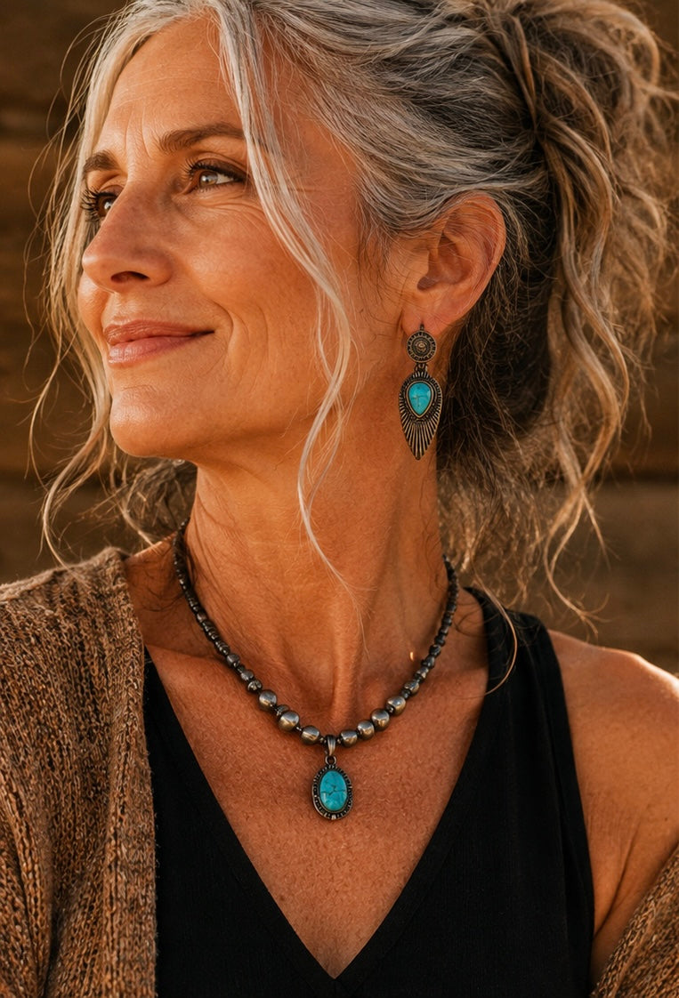 Turquoise Trails 2-in-1 Earrings