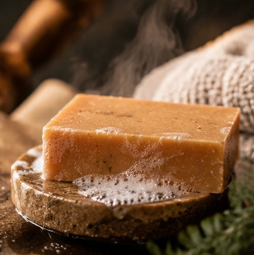 Turmeric Honey Orange Artisan Soap Bar | Brightening Citrus Soap