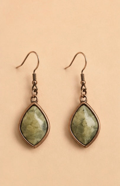Sagebrush Copper Drop Earrings