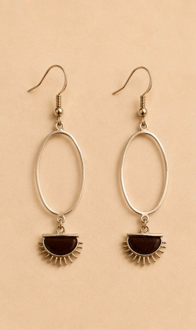 Desert Sunrise Hoop Earrings