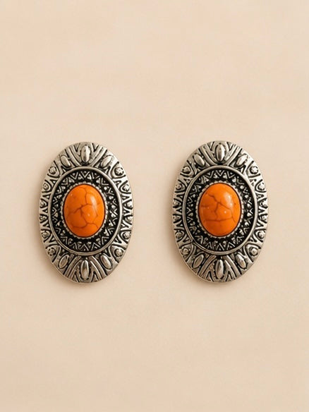 Desert Stone Western Stud Earrings
