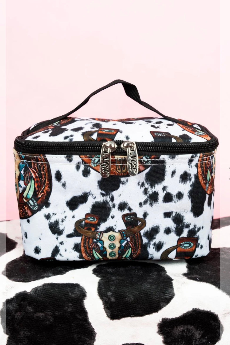 Corpus Christi Cow Makeup Case