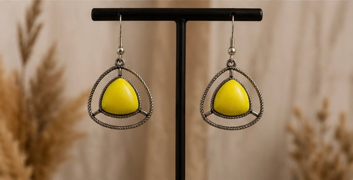 Sunburst Yellow - Drop Earrings