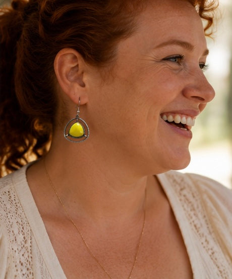 Sunburst Yellow - Drop Earrings