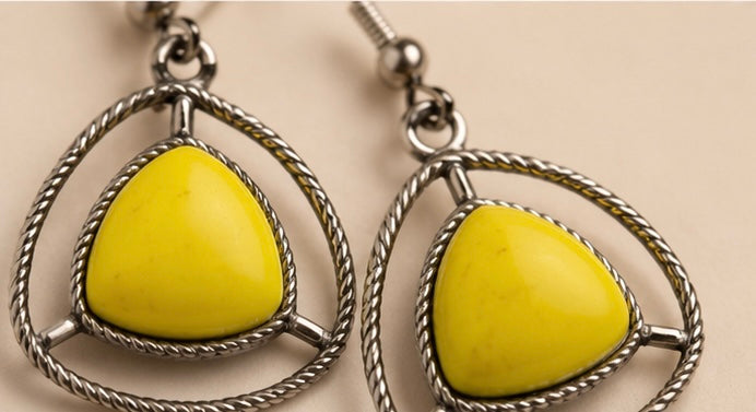 Sunburst Yellow - Drop Earrings