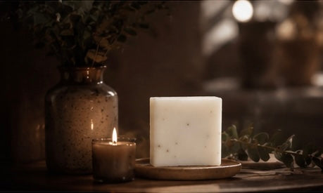 African Violet Artisan Soap Bar | Floral Handmade Bath Soap