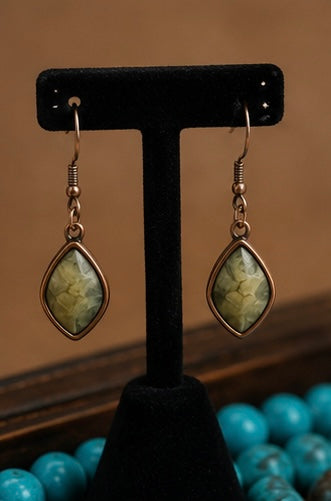 Sagebrush Copper Drop Earrings