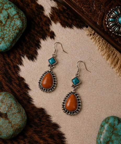 Desert Sky Teardrop Western Earrings