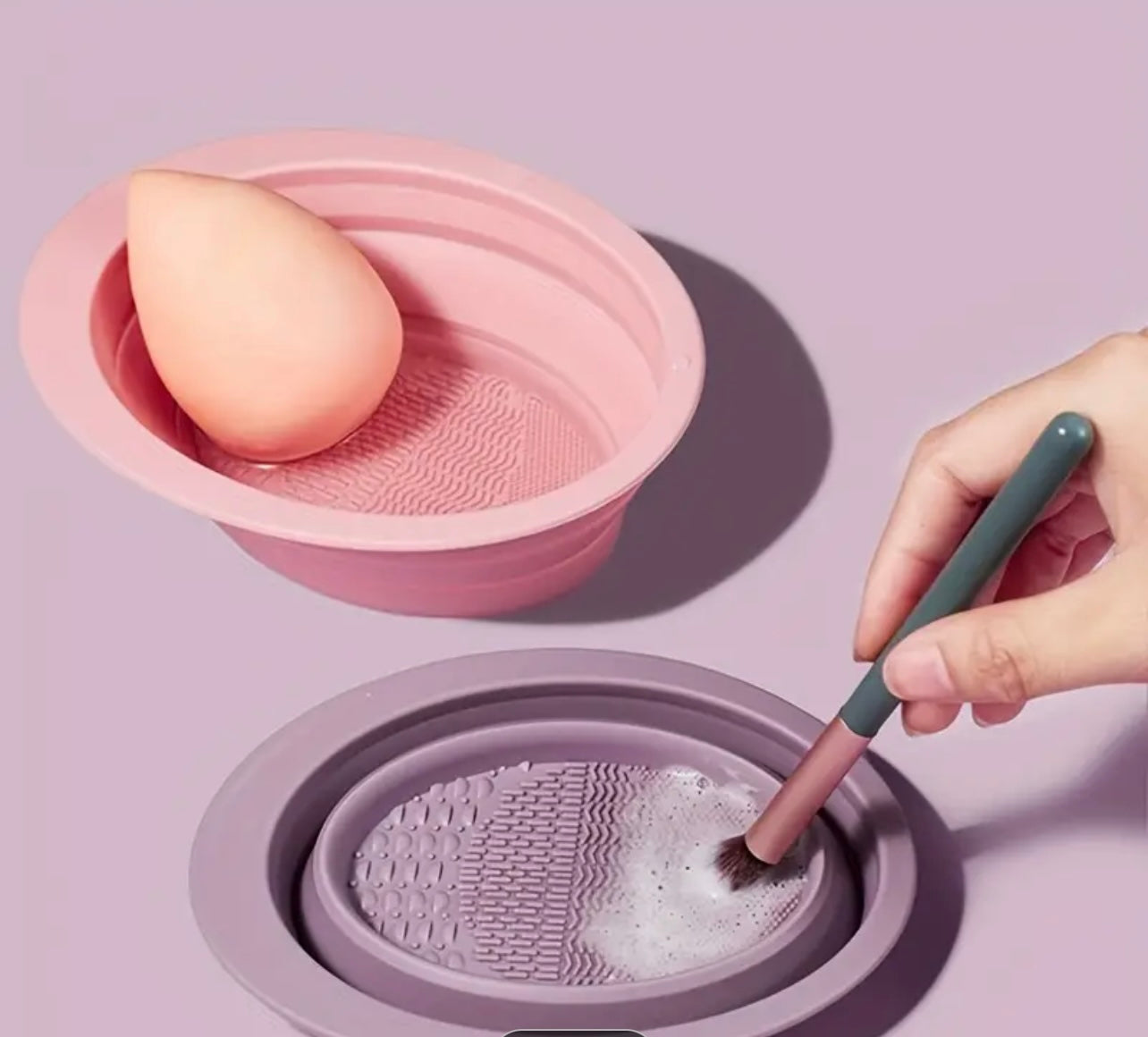 Silicone Collapsible Makeup Brush Bowl