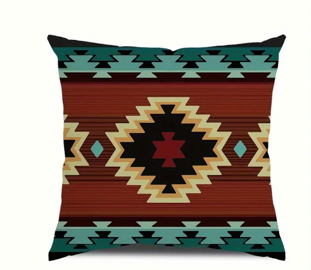 Western/Aztec Print Throw Pillow Cover