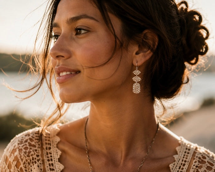 Silver Dune Earrings