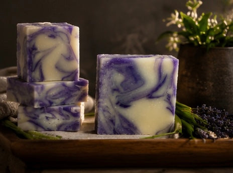 Lavender Lemongrass Artisan Soap Bar | Handmade Botanical Bath Soap
