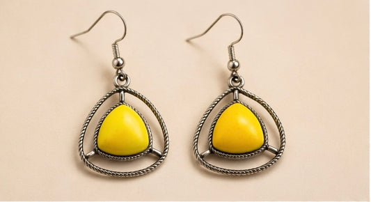 Sunburst Yellow - Drop Earrings