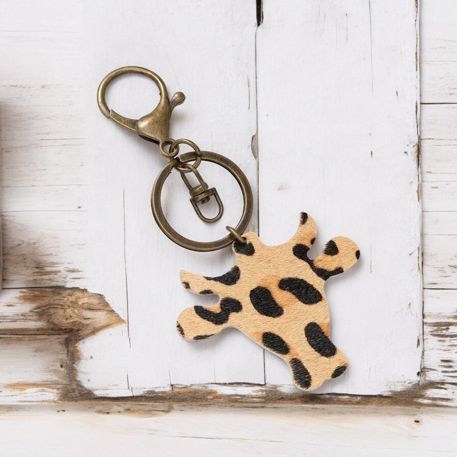 Cow Head Keychain