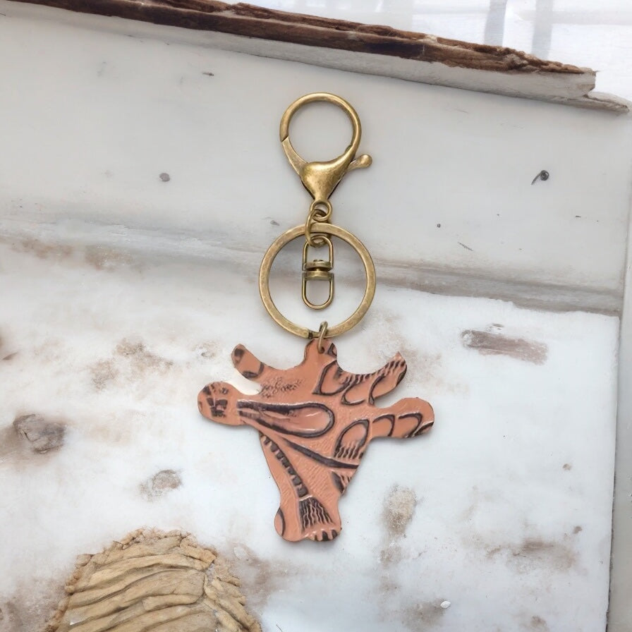 Cow Head Keychain