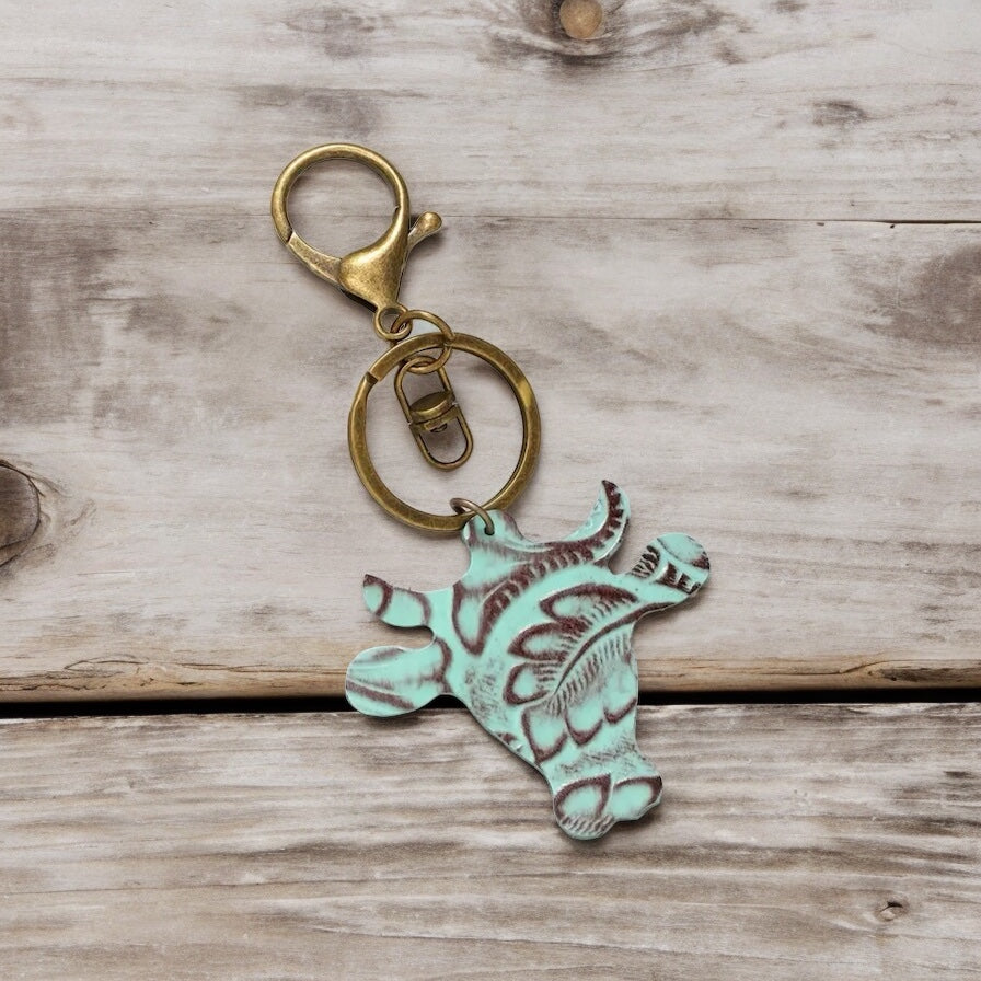 Cow Head Keychain